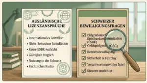 Ausländische Casino-Lizenz – Was sie in der Schweiz nicht beweist